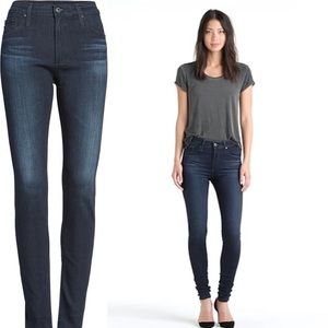 AG Farrah High Rise Skinny Jeans Dark Wash EUC
